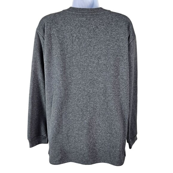 Disney Mickey Mouse Womens Charcoal Gray Crewneck Sweatshirt Size Large Chenille - Picture 2 of 10